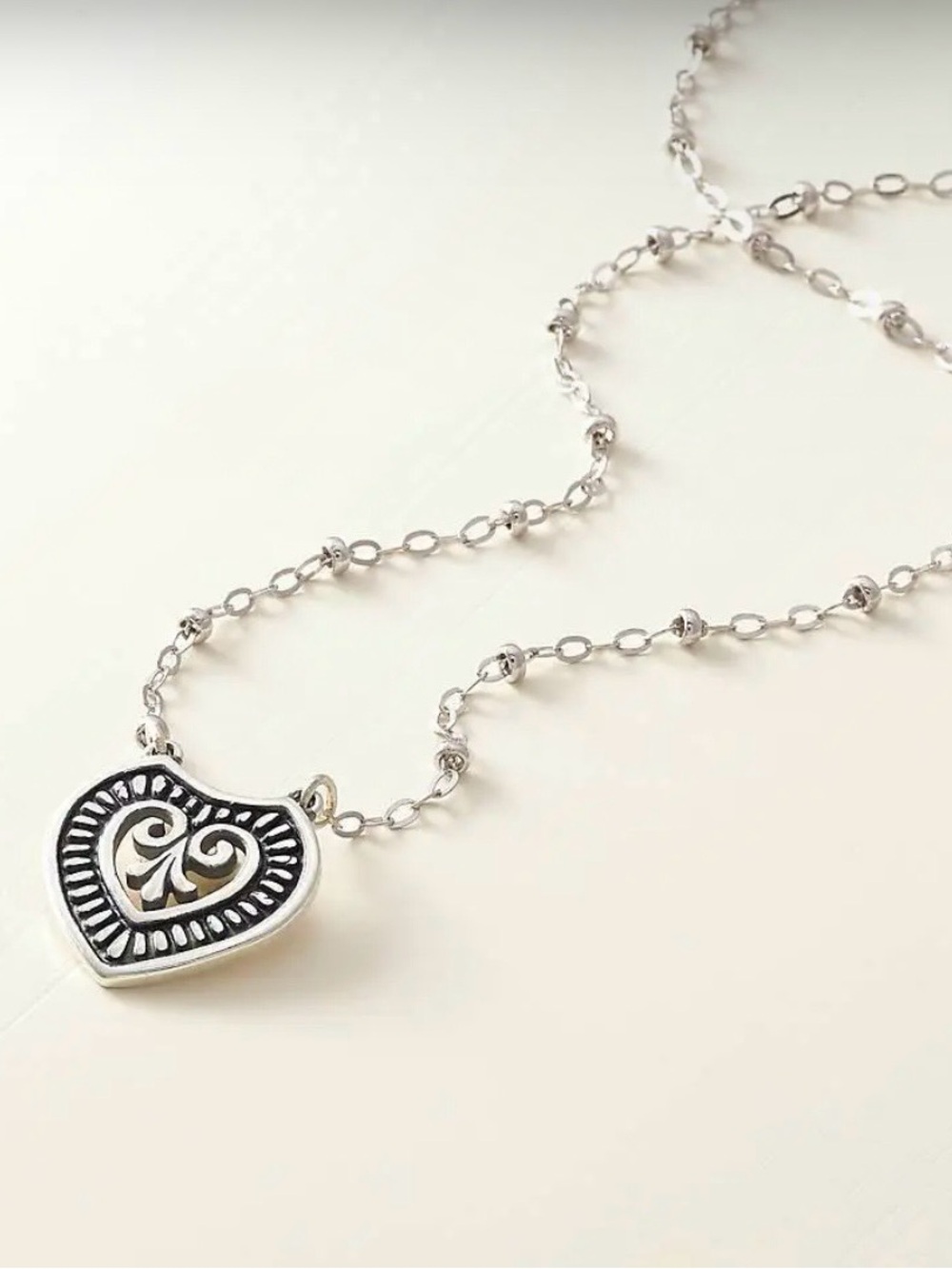 EUC James Avery Ardent Heart Necklace Retired Design